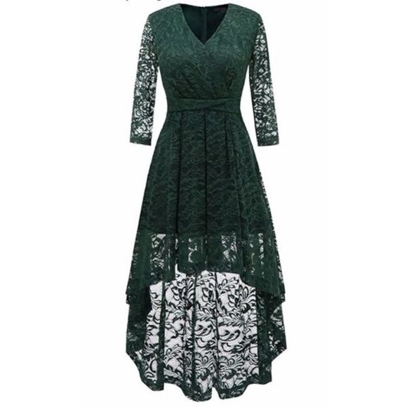 DRESSTELLS Dresses & Skirts - DRESSTELLS Lace Hi-Lo Dress M